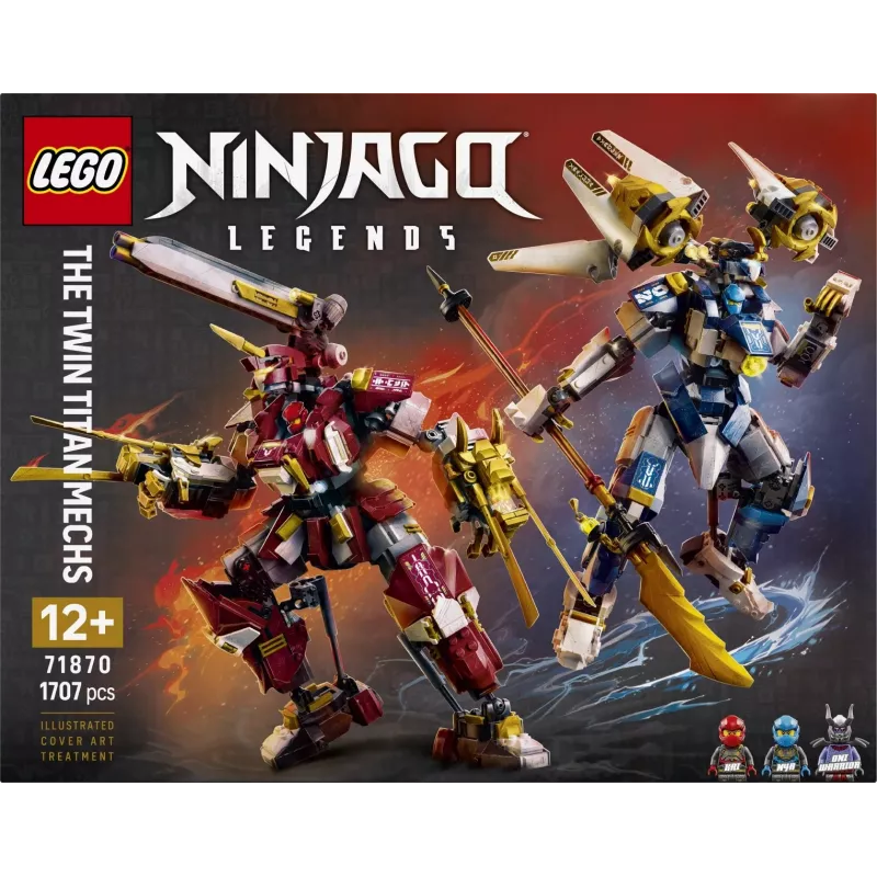 LEGO NINJAGO 71870 Bliźniacze tytanowe mechy (1707 elem.)