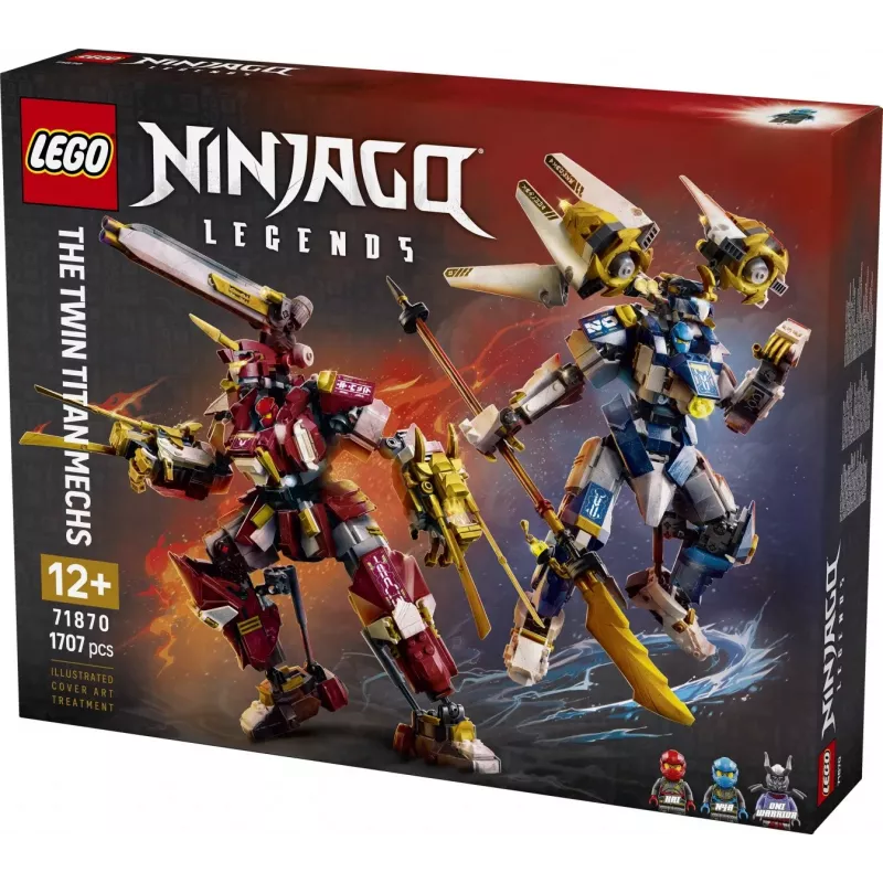 LEGO NINJAGO 71870 Bliźniacze tytanowe mechy (1707 elem.)