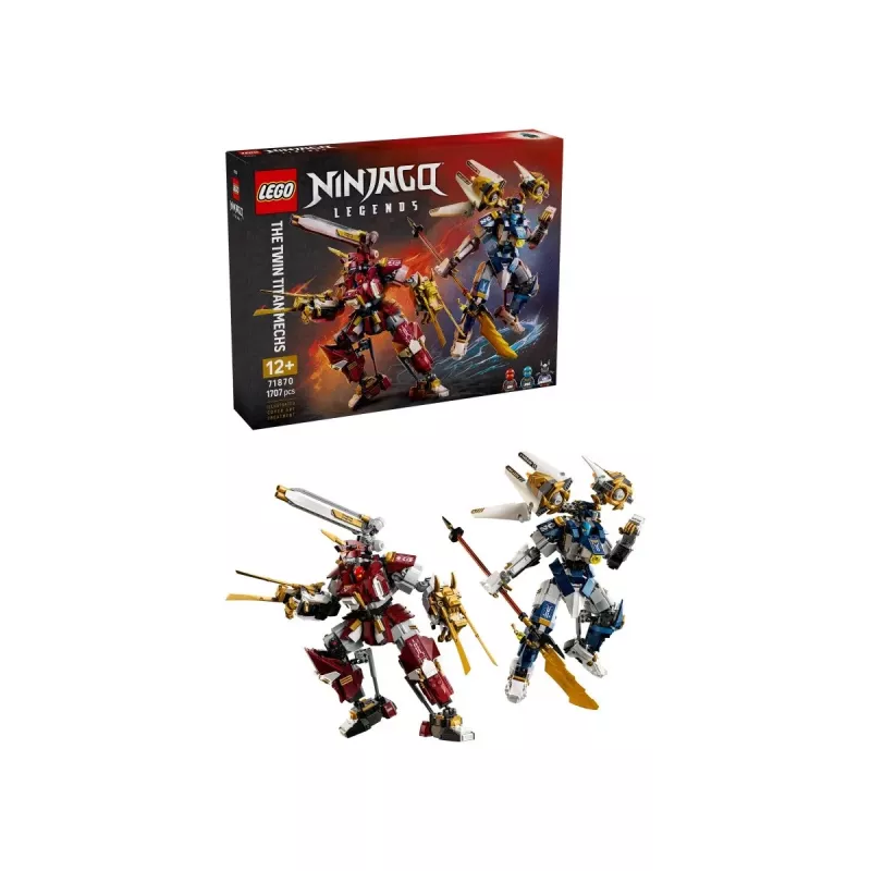 LEGO NINJAGO 71870 Bliźniacze tytanowe mechy (1707 elem.)
