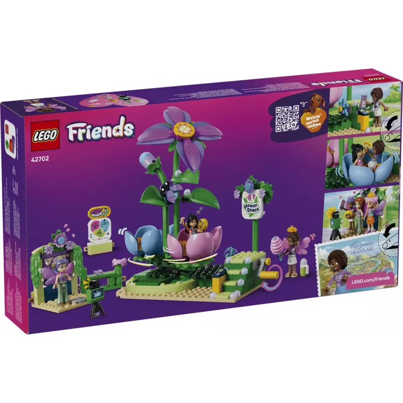 LEGO Friends 42702 Obrotowa karuzela kwiatów i wróżek z filiżankami (321 elem.)