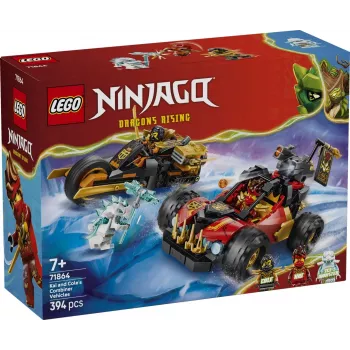 LEGO NINJAGO 71864 Łączące się pojazdy Kaia i Cole'a (394 elem.)