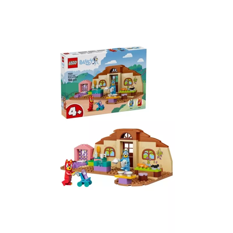 LEGO Bluey 11221 Szkoła z Rustym i Bluey (106 elem.)