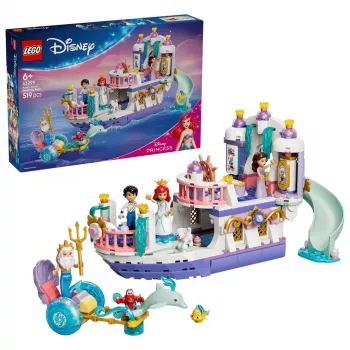 LEGO Disney 43299 Królewska łódź ślubna Ariel (519 elem.)