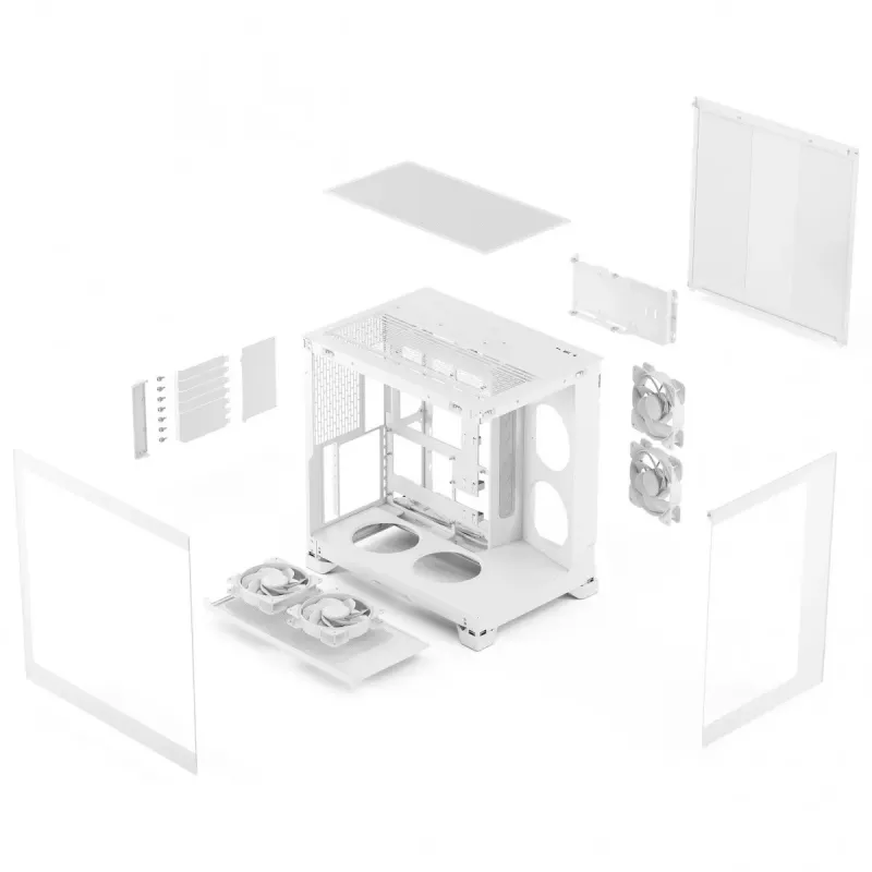 Fractal Design Pop 2 Vision White RGB ATX Mid-Tower obudowa (szkło hartowane)
