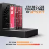 AXAGON ADSA-M2C44 USB4 40Gbps 4-zatokowa stacja dokująca M.2 NVMe SSD z funkcją klonowania offline, aluminium, aktywne chłodzenie