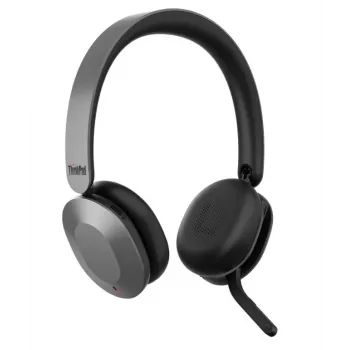 Lenovo ThinkPad Dual-Mode Wireless ANC Foldable Headset 8550 (Aura Edition) - USB-A, Microsoft Teams, Sound by Bose, Bluetooth 5.3, Black & Silver