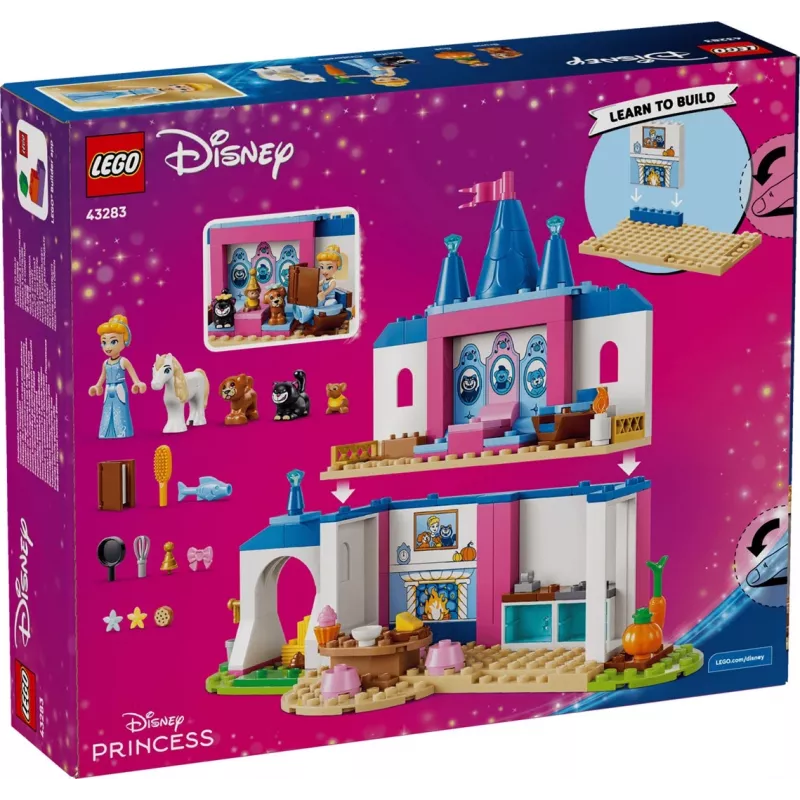 LEGO Disney 43283 Zamek Kopciuszka z przyjaciółmi zwierzętami (149 elementów)