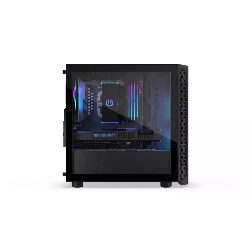 Obudowa PC Endorfy Signum M30 ARGB — Micro Tower mATX, mesh front, 3x 120 mm ARGB wentylatory, hartowane szkło, USB-C 20 Gb/s