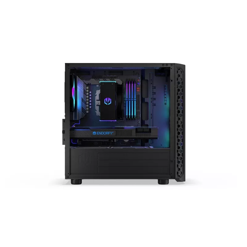 Obudowa PC Endorfy Signum M30 ARGB — Micro Tower mATX, mesh front, 3x 120 mm ARGB wentylatory, hartowane szkło, USB-C 20 Gb/s