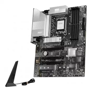MSI PRO Z890-S WIFI6E Płyta główna - Intel Z890, LGA 1851, ATX, DDR5 do 8800+ MT/s (OC), PCIe 5.0, M.2 Gen5, Wi-Fi 6E, 2.5G LAN