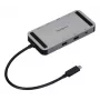 Targus DOCK429GL USB4 Dual Video 4K Mini Dock, Dual HDMI 2.0, 140W EPR PD Pass-Through, Gigabit Ethernet, Srebrny