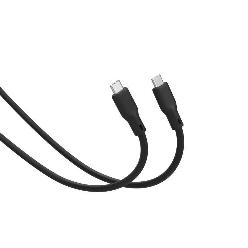 DIGITUS USB4 Version 2.0 Silicone Cable USB-C do USB-C 80Gbps 240W 16K 0.5m Czarny AK-300350-005-S