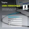 DIGITUS USB4 Version 2.0 Silicone Cable USB-C do USB-C 80Gbps 240W 16K 0.5m Czarny AK-300350-005-S