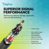 DIGITUS USB4 Version 2.0 Silicone Cable USB-C do USB-C 80Gbps 240W 16K 0.5m Czarny AK-300350-005-S