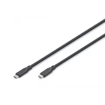 DIGITUS USB4 v2.0 Silicone Cable AK-300350-010-S — USB-C do USB-C, 80Gbps, 240W PD 3.1, 16K@60Hz, 1m, Czarny