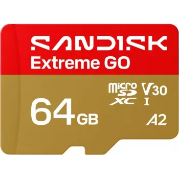 SanDisk Extreme microSDXC UHS-I 64GB Karta Pamięci z Adapterem SD (170MB/s, A2, V30, U3, Class 10)