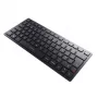 CHERRY KW 9200 MINI Bezprzewodowa kompaktowa klawiatura, ładowalna, 2.4 GHz + Bluetooth + USB-C, czarna (belgijski AZERTY) JK-9250BE-2