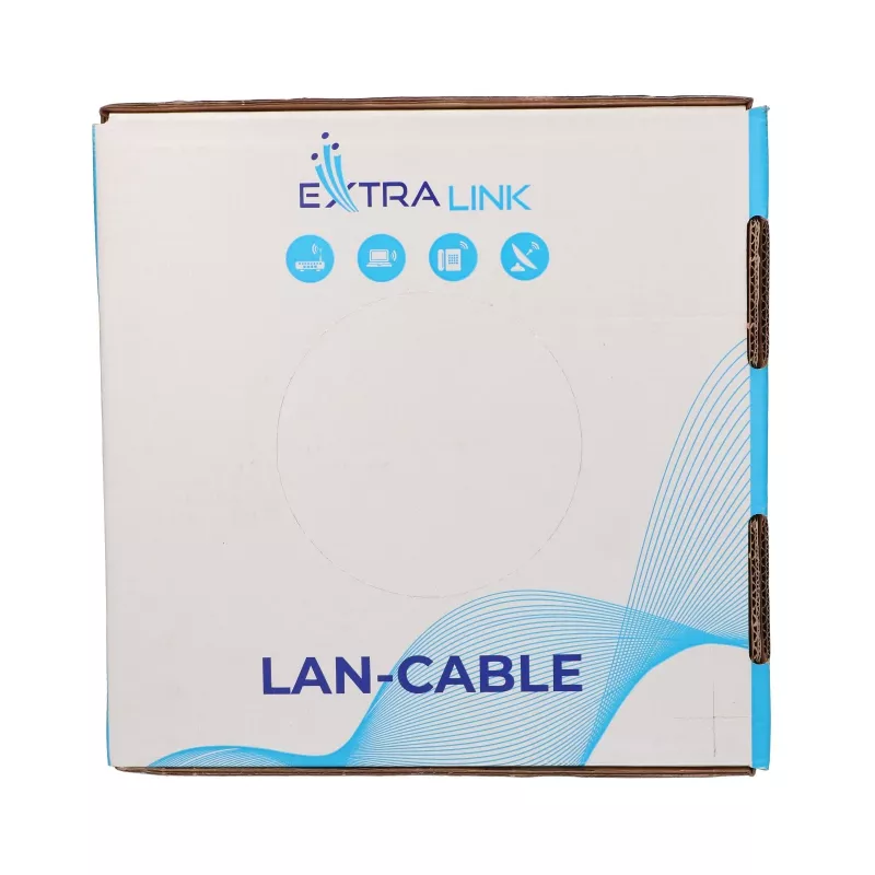 Extralink CAT6A U/UTP indoor twisted pair installation cable 100 m EX.96655