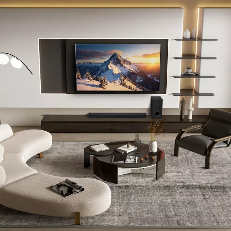 LG S80TY 3.1.3-kanałowy 480W Soundbar Dolby Atmos z bezprzewodowym subwooferem