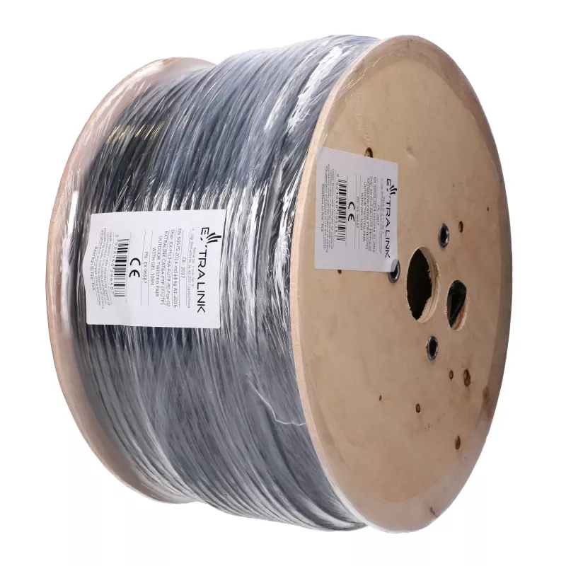Extralink CAT6A FTP (F/UTP) outdoor twisted pair cable with gel 305 m EX.96587