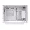 Thermaltake TR200 WS Snow White — Obudowa Micro-ATX, Mesh z Prawdziwym Drewnianym Wykończeniem Przodu, 1x Wentylator 120mm, USB-C, Wsparcie dla Radiatora 360mm / GPU 365mm
