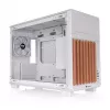 Thermaltake TR200 WS Snow White — Obudowa Micro-ATX, Mesh z Prawdziwym Drewnianym Wykończeniem Przodu, 1x Wentylator 120mm, USB-C, Wsparcie dla Radiatora 360mm / GPU 365mm