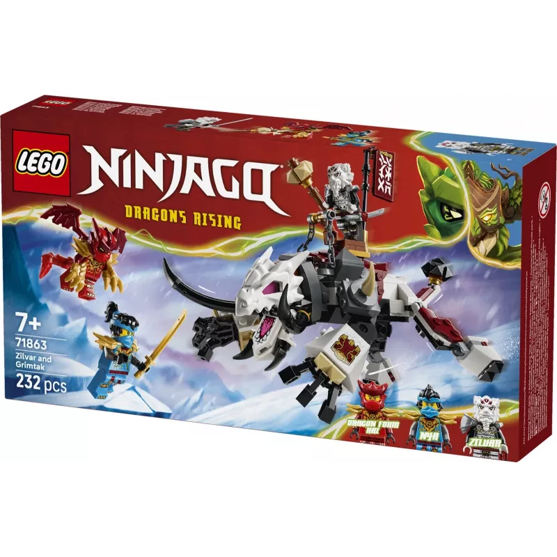 LEGO NINJAGO Zilvar and Grimtak the Dragon Beast 71863