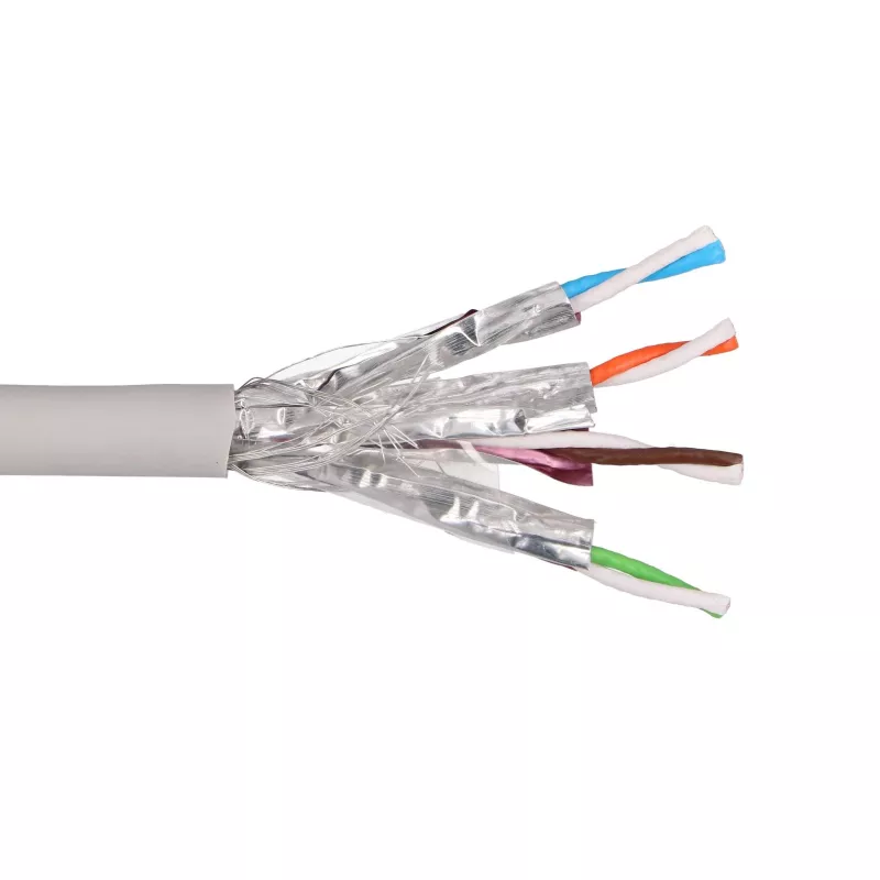 Extralink CAT7 S/FTP kabel instalacyjny wewnętrzny skrętka 100 m EX.96556