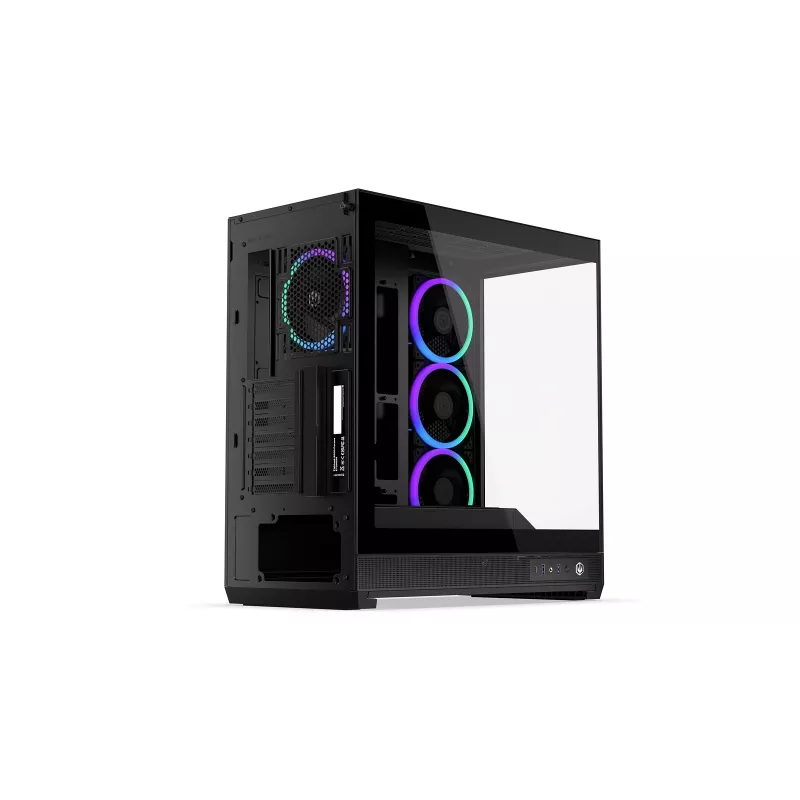 ENDORFY Fishtank 6000 Corona Mid-Tower PC Case - Czarny, Podwójne hartowane szkło, 4x wentylatory ARGB, USB-C, E-ATX