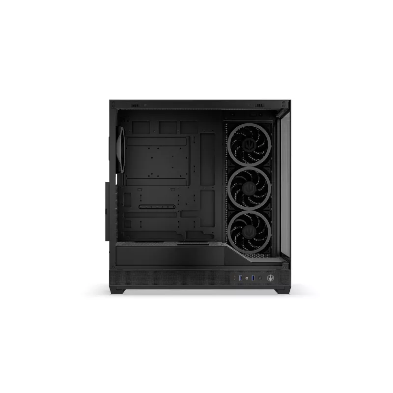 ENDORFY Fishtank 6000 Corona Mid-Tower PC Case - Czarny, Podwójne hartowane szkło, 4x wentylatory ARGB, USB-C, E-ATX