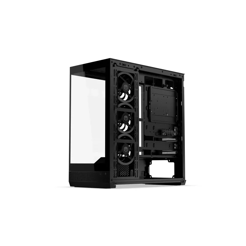 ENDORFY Fishtank 6000 Corona Mid-Tower PC Case - Czarny, Podwójne hartowane szkło, 4x wentylatory ARGB, USB-C, E-ATX