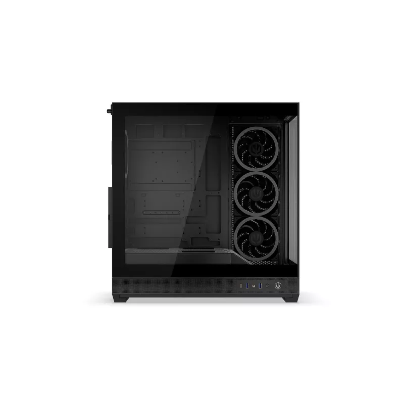 ENDORFY Fishtank 6000 Corona Mid-Tower PC Case - Czarny, Podwójne hartowane szkło, 4x wentylatory ARGB, USB-C, E-ATX