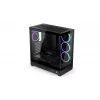 ENDORFY Fishtank 6000 Corona Mid-Tower PC Case - Czarny, Podwójne hartowane szkło, 4x wentylatory ARGB, USB-C, E-ATX