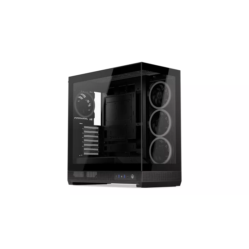 ENDORFY Fishtank 6000 Corona Mid-Tower PC Case - Czarny, Podwójne hartowane szkło, 4x wentylatory ARGB, USB-C, E-ATX