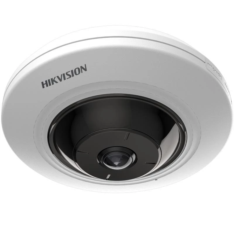 Hikvision DS-2CD3956G2-ISU 5MP AcuSense 180° Panoramiczna Kamera IP Rybie Oko, 1.05mm, Wbudowany Mikrofon, Wewnętrzna