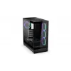 Obudowa PC ENDORFY Fishtank 6000 Flex Mid-Tower - Czarna, podwójne hartowane szkło, USB-C, E-ATX, gotowa na back-connect (bez wentylatorów)
