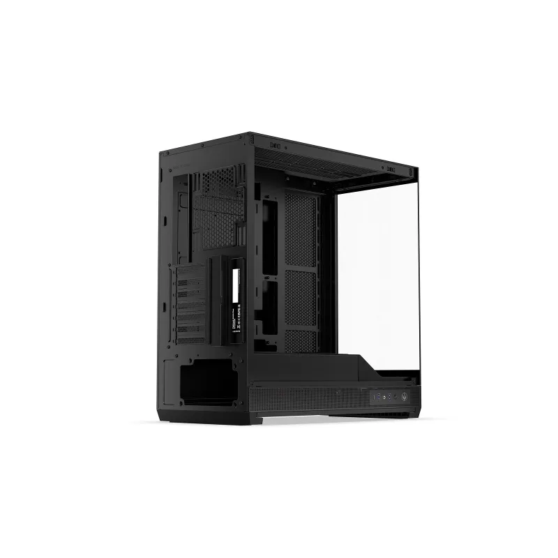 Obudowa PC ENDORFY Fishtank 6000 Flex Mid-Tower - Czarna, podwójne hartowane szkło, USB-C, E-ATX, gotowa na back-connect (bez wentylatorów)