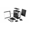 Obudowa PC ENDORFY Fishtank 6000 Flex Mid-Tower - Czarna, podwójne hartowane szkło, USB-C, E-ATX, gotowa na back-connect (bez wentylatorów)