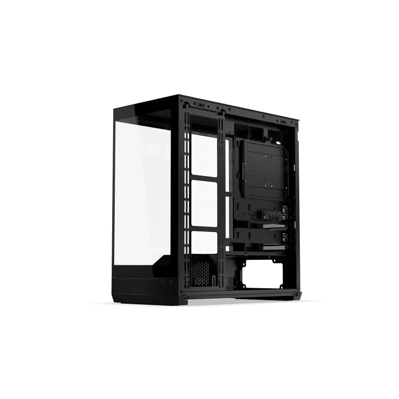 Obudowa PC ENDORFY Fishtank 6000 Flex Mid-Tower - Czarna, podwójne hartowane szkło, USB-C, E-ATX, gotowa na back-connect (bez wentylatorów)