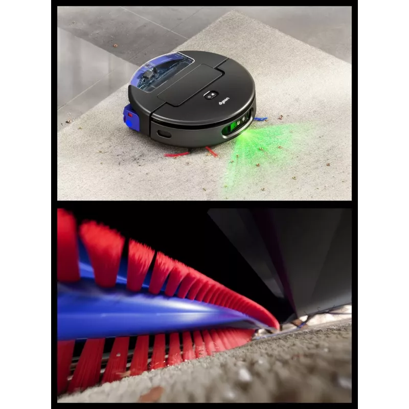 Dyson Spot+Scrub Ai Odkurzacz Robot Mopujący na Mokro i Sucho 586183-01 Czarny