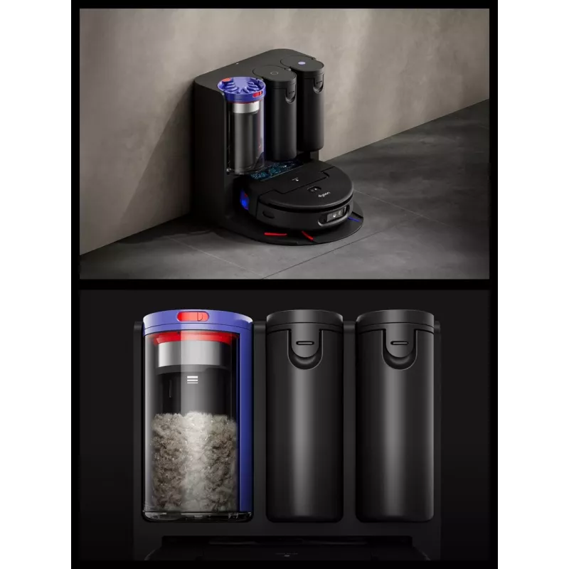 Dyson Spot+Scrub Ai Odkurzacz Robot Mopujący na Mokro i Sucho 586183-01 Czarny