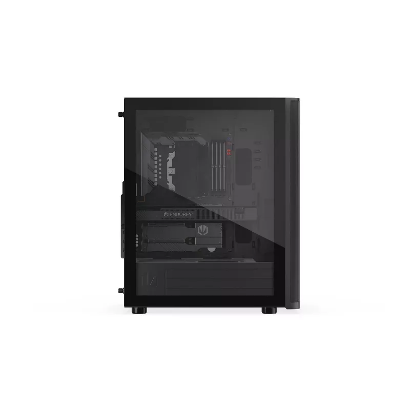 ENDORFY Ventum 400 Air ATX PC Case - Czarny, Szkło hartowane, 4x Stratus 120 PWM, USB-C
