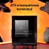 ENDORFY Ventum 400 Air ATX PC Case - Czarny, Szkło hartowane, 4x Stratus 120 PWM, USB-C