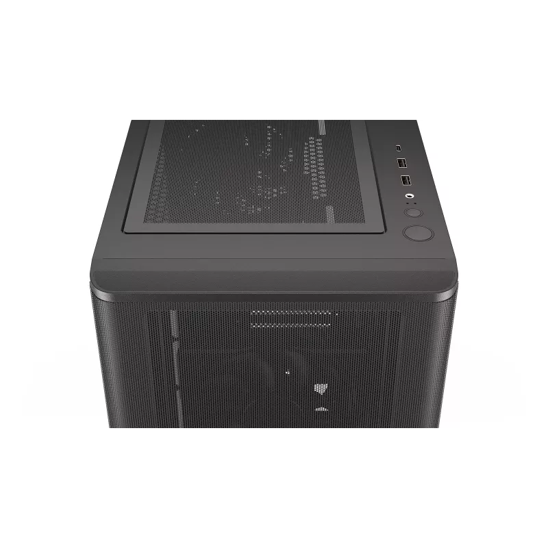 ENDORFY Ventum 400 Air ATX PC Case - Czarny, Szkło hartowane, 4x Stratus 120 PWM, USB-C