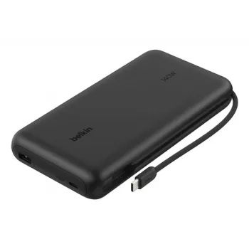 Belkin UltraCharge Pro Laptop Power Bank 25K 25000mAh 158W z zintegrowanym kablem USB-C i wyświetlaczem cyfrowym, czarny