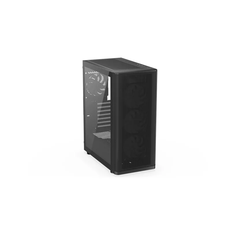 ENDORFY Ventum 400 ARGB ATX PC Case - Czarny, Szkło hartowane, 4x Stratus 120 PWM ARGB Wentylatory, Kontroler ARGB i PWM, USB-C