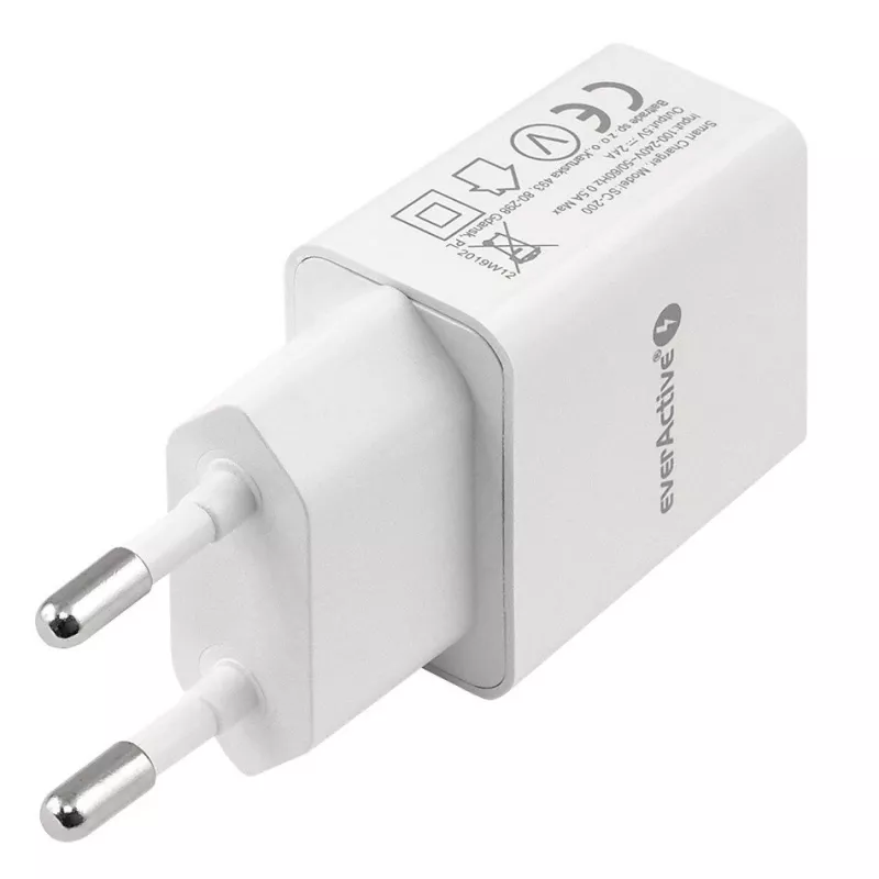 everActive SC-200 USB-A Wall Charger 2.4A 12W White