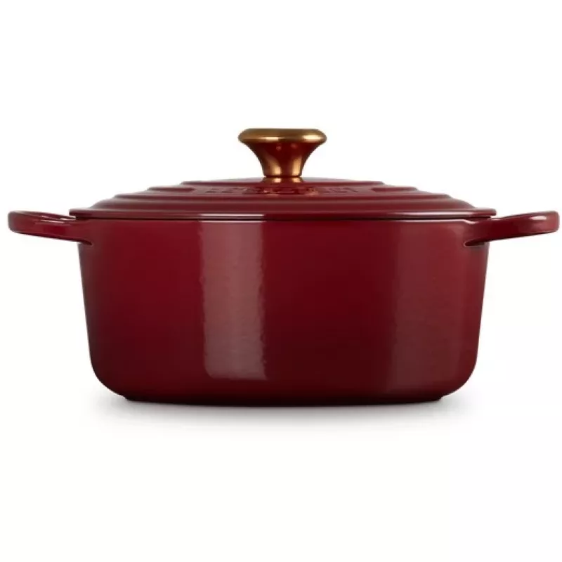 Le Creuset Signature Round Roaster 26cm 5.3L Emaliowane Żeliwo Rhône 21177269494441