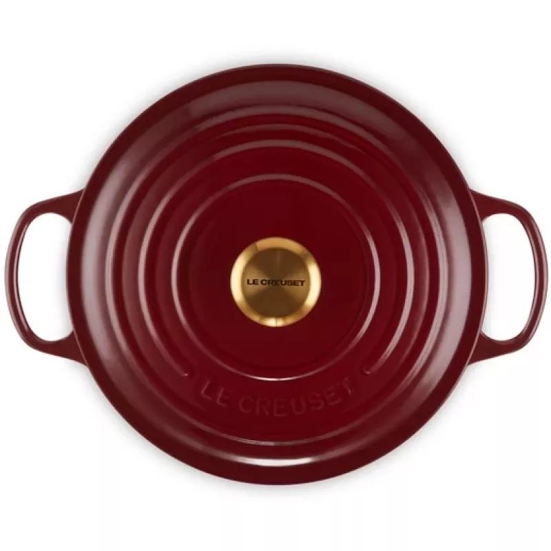 Le Creuset Signature Round Roaster 26cm 5.3L Emaliowane Żeliwo Rhône 21177269494441