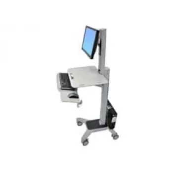 Ergotron WorkFit C-Mod Single LD Sit-Stand Workstation Cart 24-198-055 do 27 cali